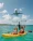 Plane lands at Aruba Airport over kayakers