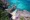 Aerial view of Lover's Beach in St. Maarten