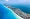 Cuba's coastline from the air