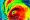 Satellite heat map of Hurricane Irma