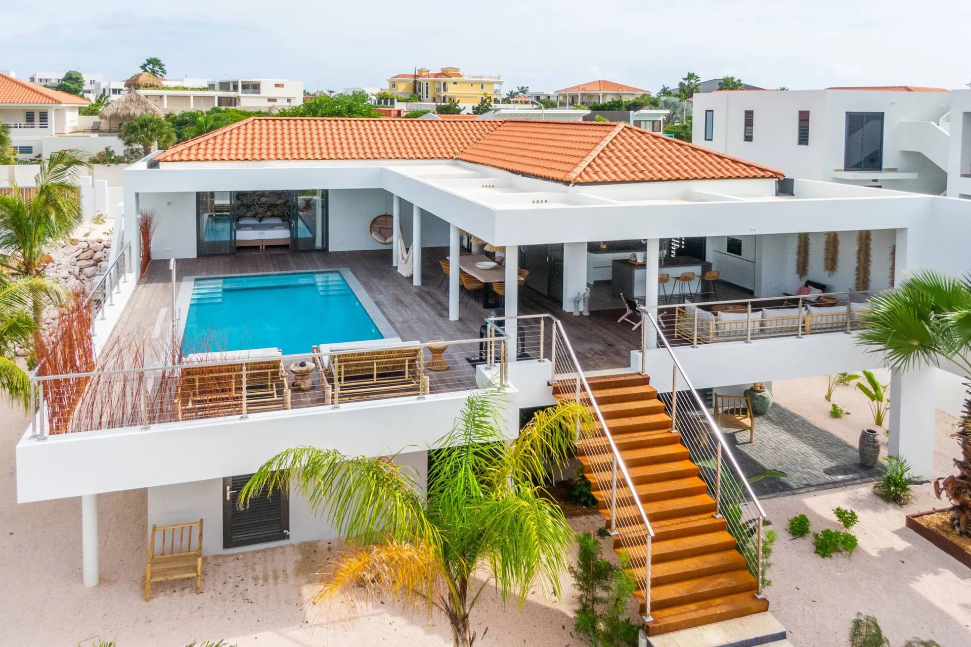 Best villa for big groups in Curacao Villa Flamingo