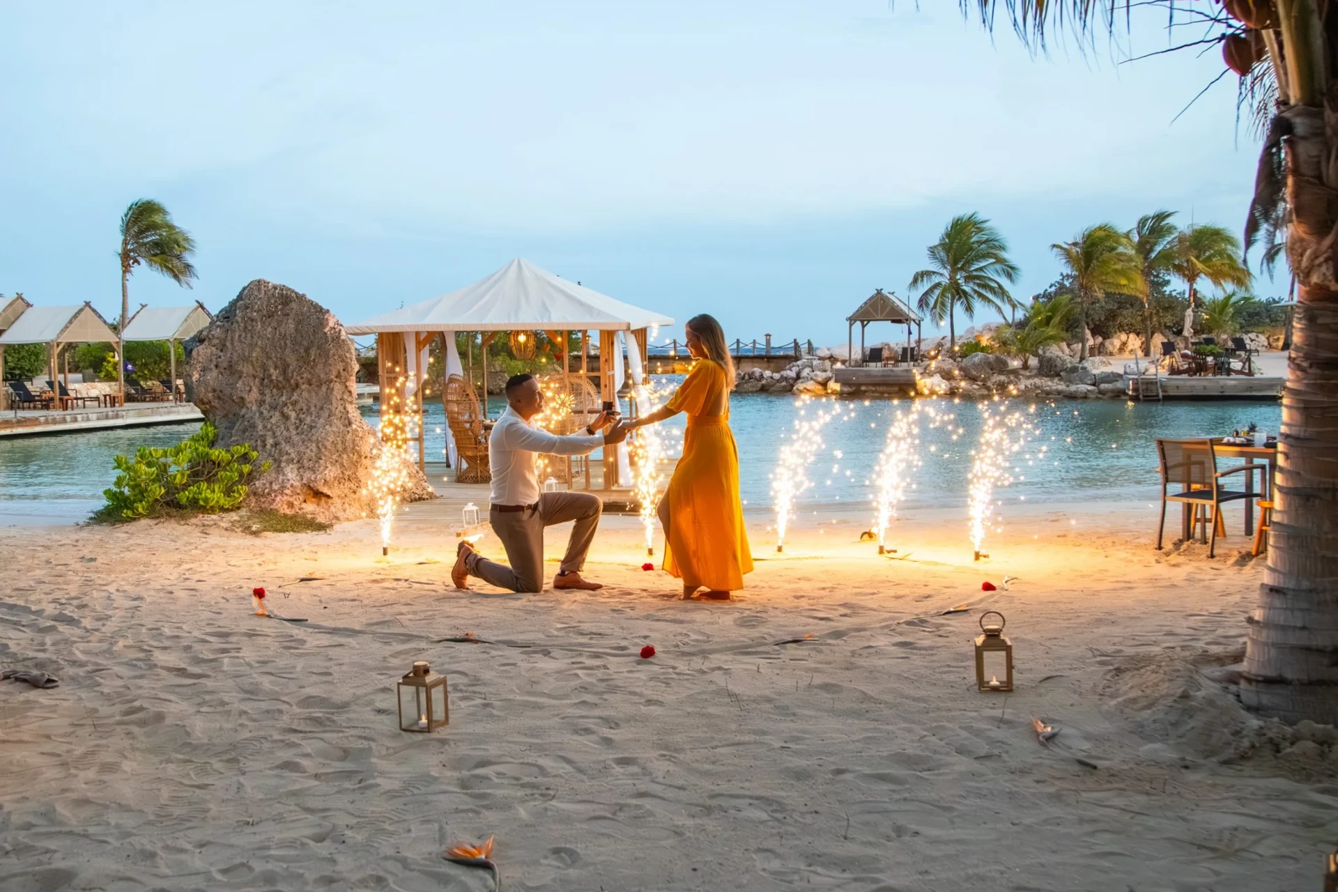 Proposal in Curacao at Baoase