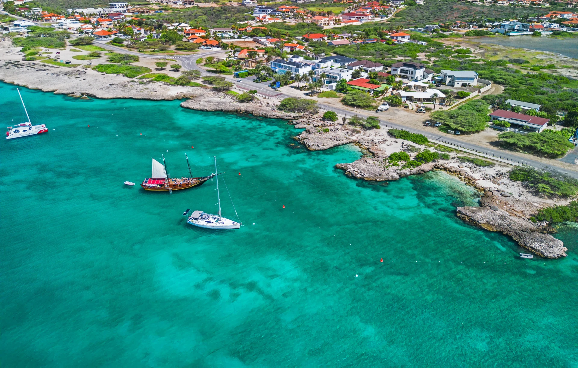 Malmok Beach Aruba drone photo