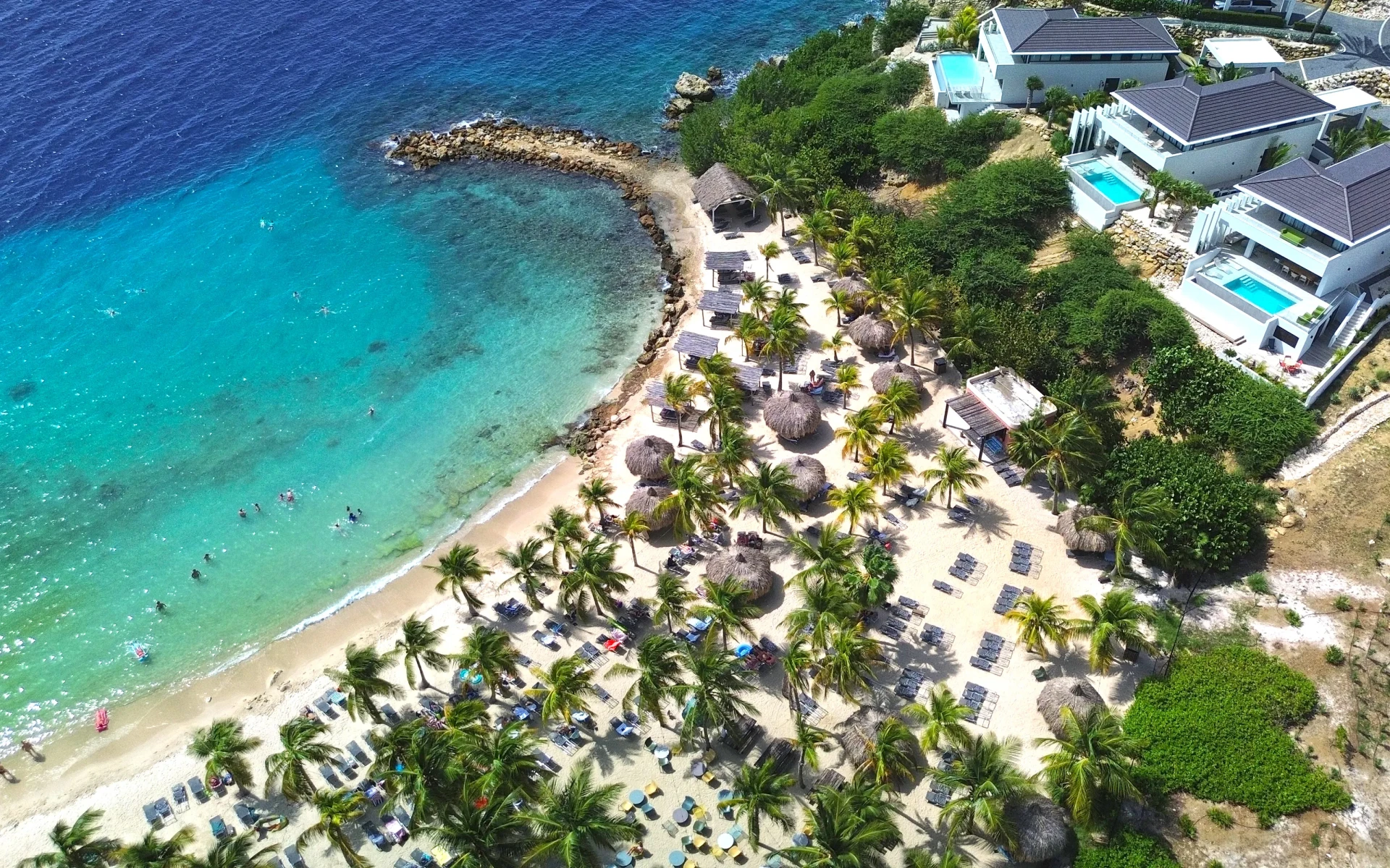 Blue Bay Beach Curacao luxury villas with pool