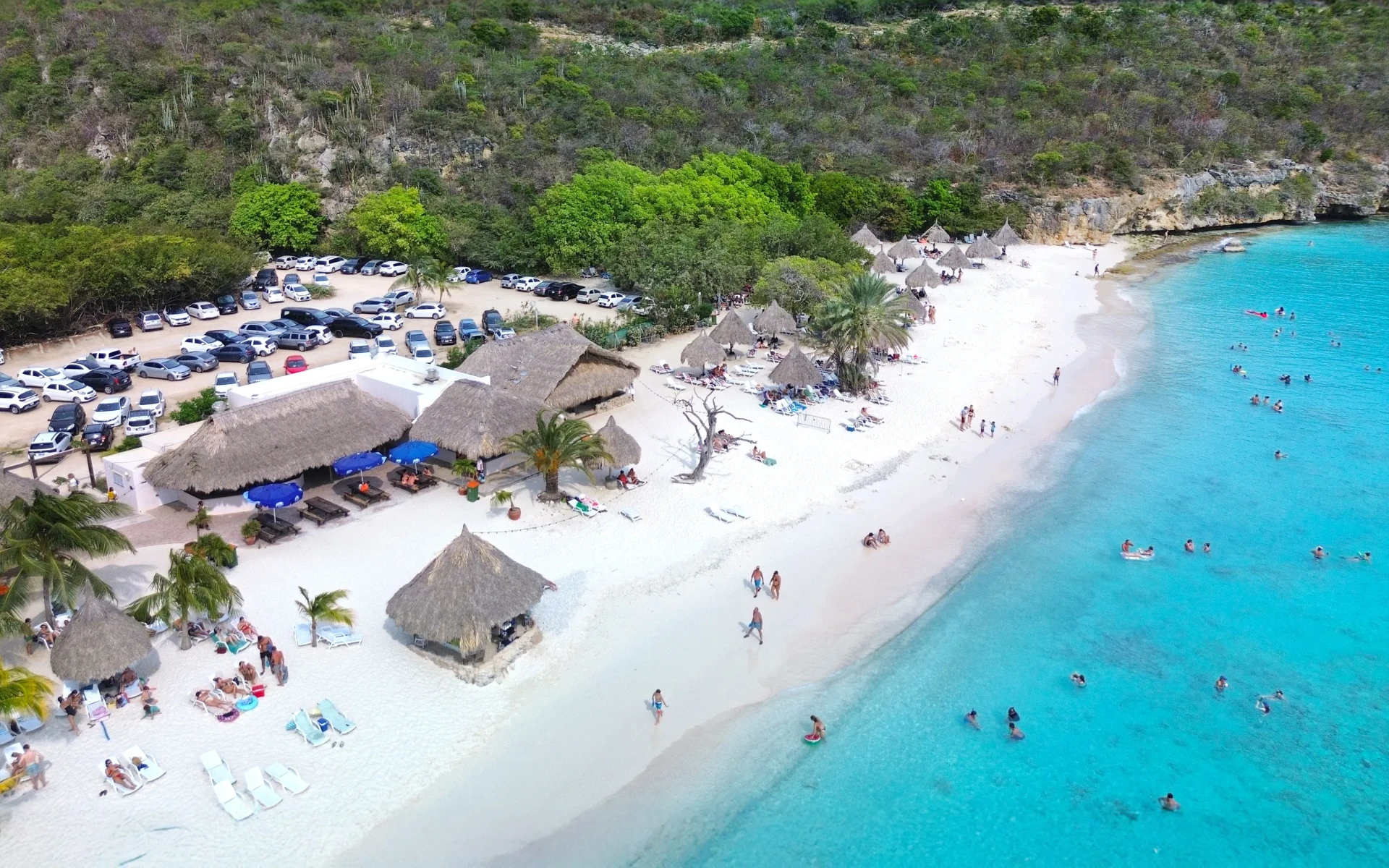 Cas Abao Beach Curacao drone photo