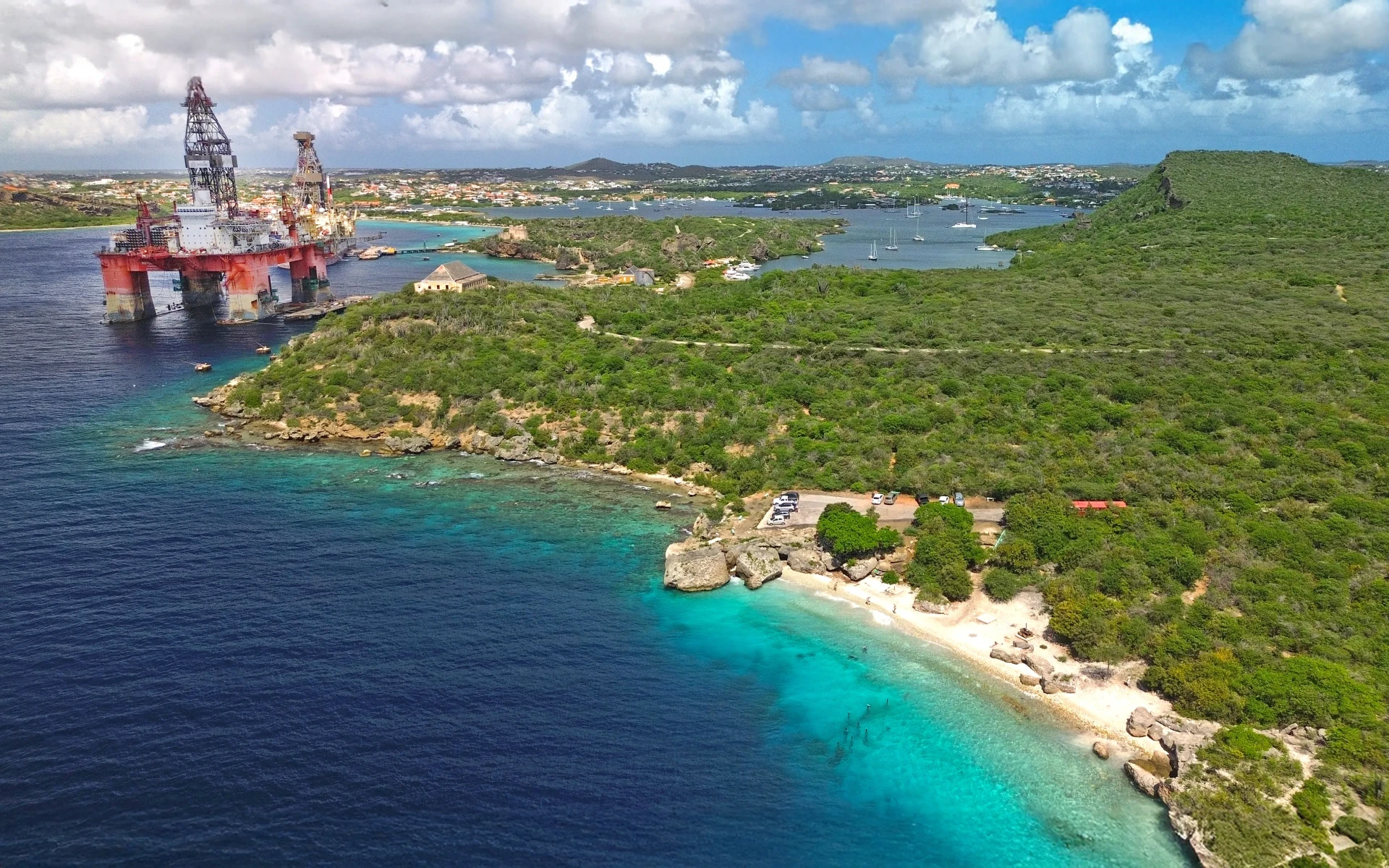 Director's Bay Beach drone photo
